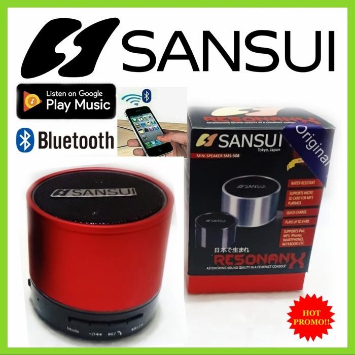 Speaker Mini Sansui Sm 508 Speaker Portable Bluetooth Play Musik Hp