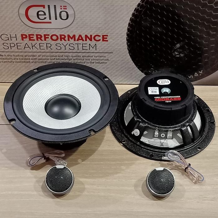 Terhemat Speaker Midbass Cello Tg17 -Tweeter Cello Solution Up