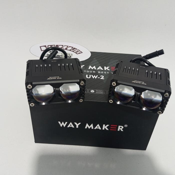 Sql 2 Mata Way Maker Uw2 Ni Jie 2 Matalaser Way Maker Uw-2 Litay 45W Lampu Tembak Motor Mobil Lampu