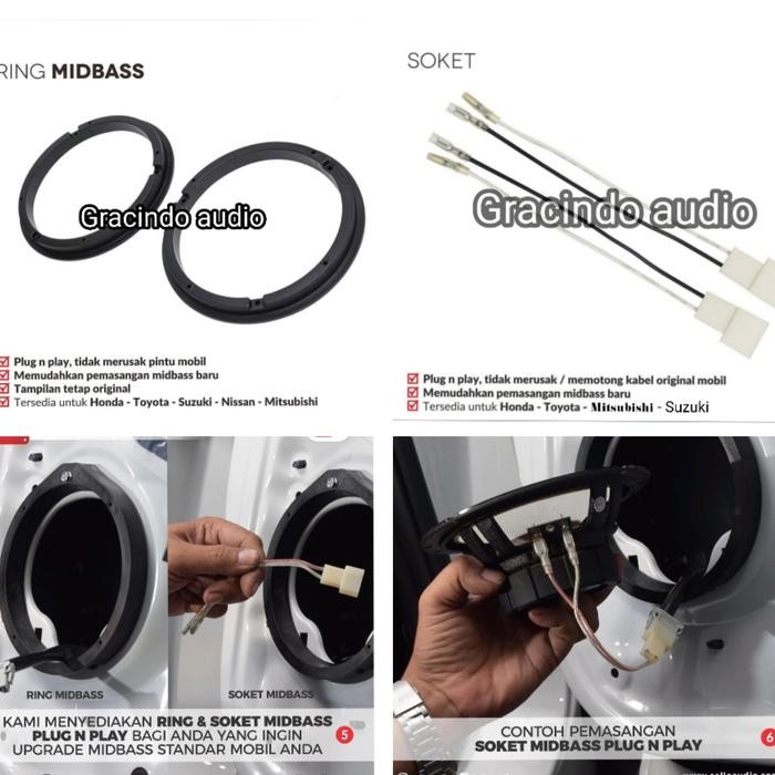 Banyak Dicari Speaker Coaxial 3Way Cello + Ring + Kabel Soket Pnp Suzuki Ertiga