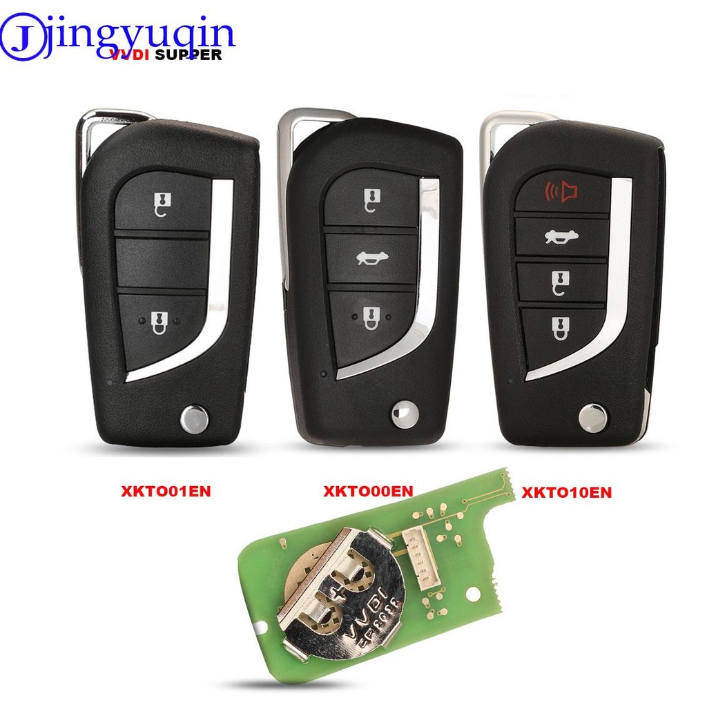 jingyuqin Xhorse XKTO00EN Wire Remote Key VVDI2 For Toyota Type 3