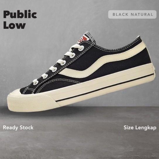 Sepatu Sekolah Ventela Public Hitam - Putih ( 100 % Original )