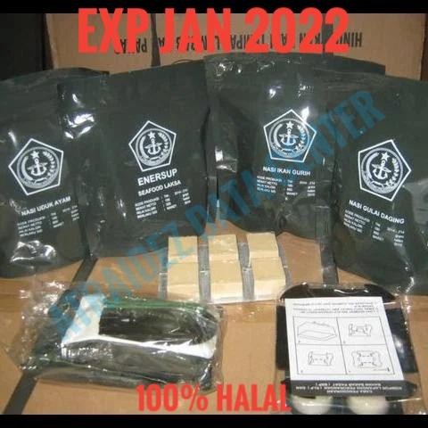 

Ransum Tni T2Pj Konserven Nasi Bantal Instan Makanan Kaleng Pendaki