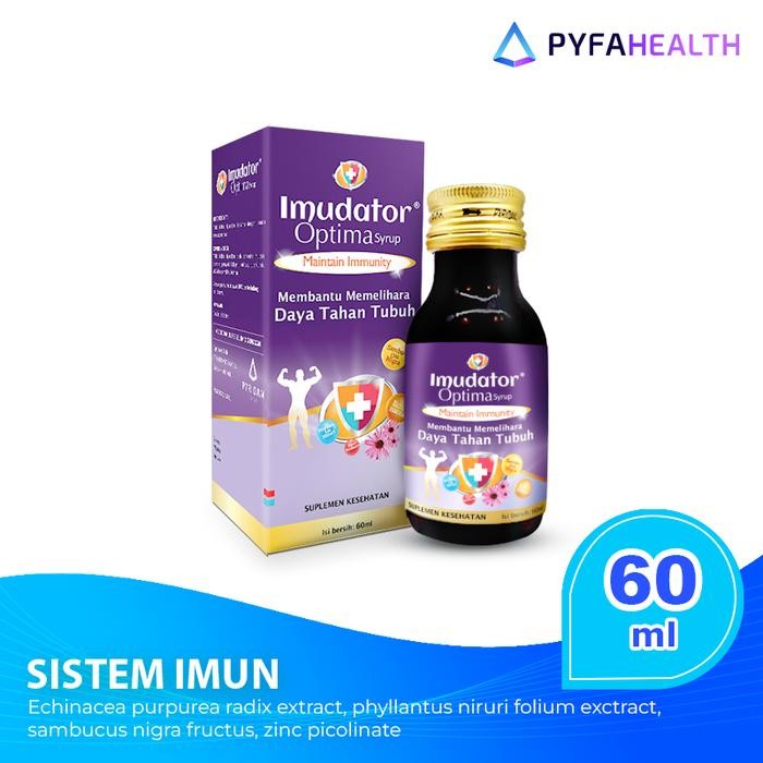 

Imudator Sirup Tingkatkan Daya Tahan Tubuh/ Sistem Imun (@ 60 mL)