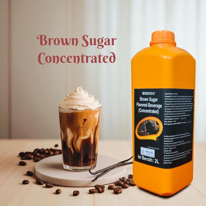 

Boduo Brown Sugar Flavored Beverage Concentrated - Sirup Gula Merah 2 Liter