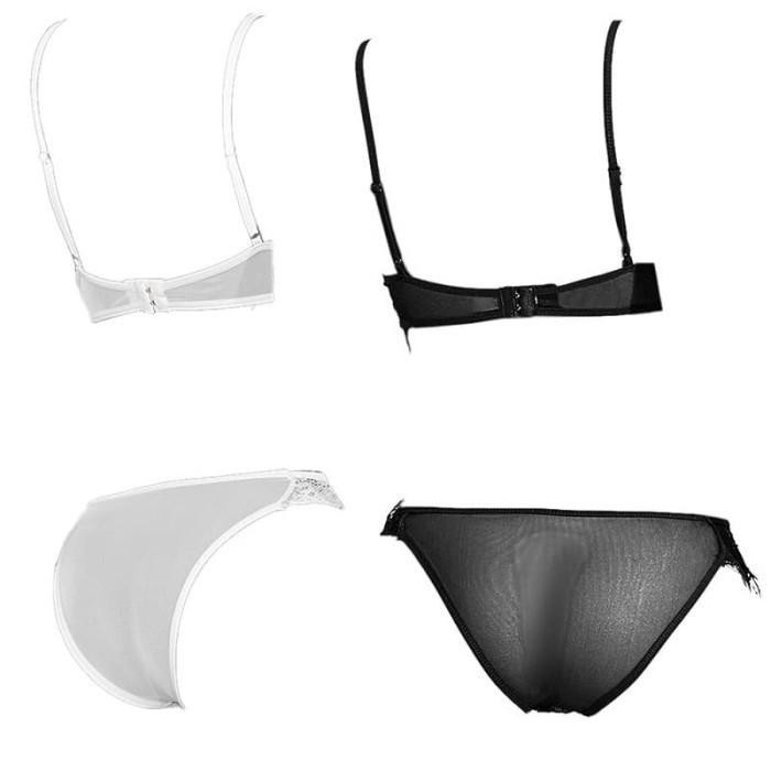 NEW B307 Set Pakaian Dalam Wanita BH Bra Kawat Underwire CD Lace Motif Bunga