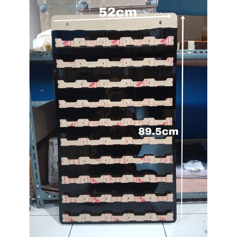 

Rak kartu KTP isi 48 & 50 bahan acrylic bening / display card akrilik
