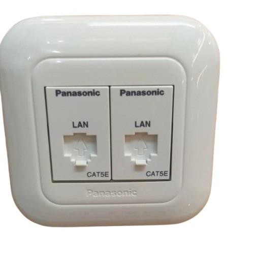 PANASONIC Stop colokan outlet data Modul LAN RJ45 CAT 5E + RJ45 CAT 5E WEJ2488