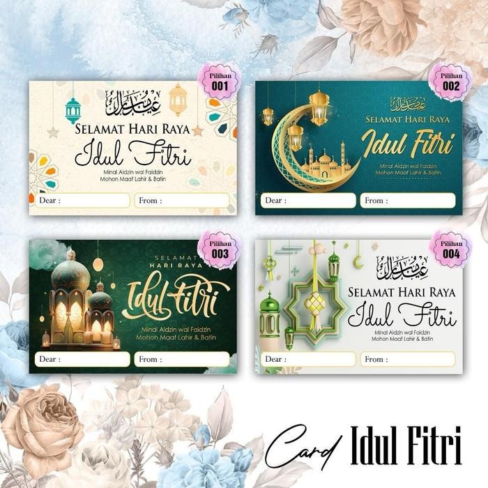 GREETING CARD / Kartu Ucapan Idul Fitri Lebaran Happy Wedding Pernikahan Cards
