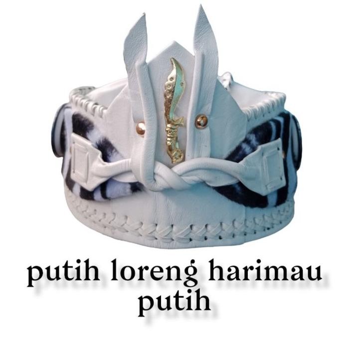 ASLI Topi Blangkon Sunda Keren Kulit Asli - ikat kepala sunda pria dewasa - iket kepala jawara pria