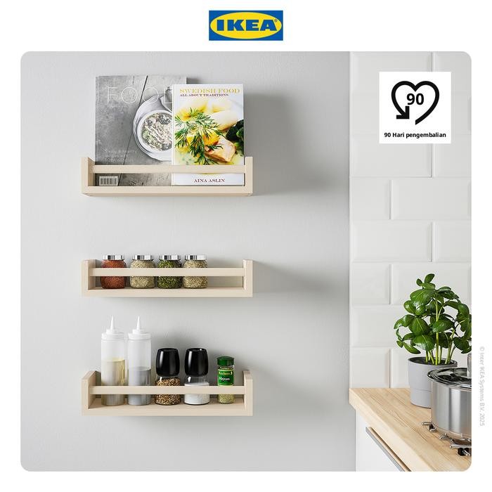 NEW IKEA BEKVM Rak Dinding Serbaguna Bahan Kayu