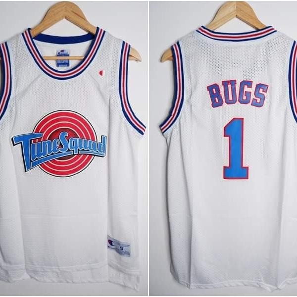 jersey basket NBA Classic HWC Tunesquad #1 Bugs putih champion