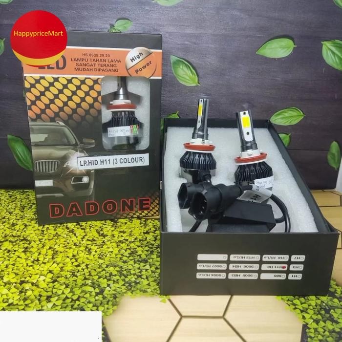 LAMPU BOHLAM HEADLAMP LED DADONE(H1 - H4 - H7 - H11(1WRN) - H11(3WRN))