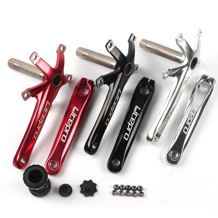 CRANKSET MTB CRANK HOLLOWTECH 2 HT2 SINGLE SPEED SEPEDA MTB LITEPRO