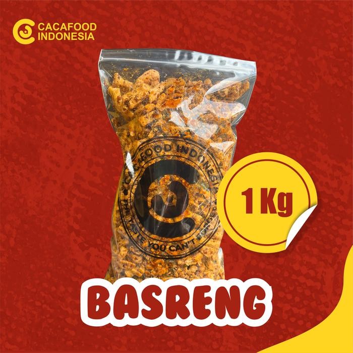 

1 KG BASRENG PEDAS CACAFOOD Cemilan Snack Keripik Food renyah basreng viral