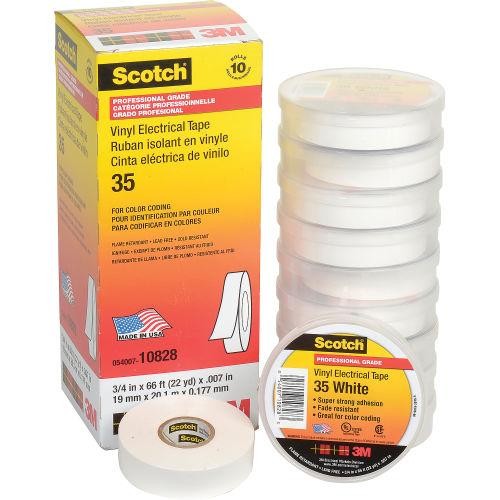 

3M Scotch 35 white electrical tape.19mm x 20m