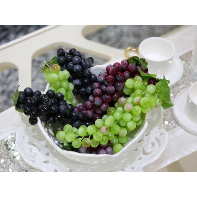 buah anggur palsu hiasan meja / anggur plastik / hias *