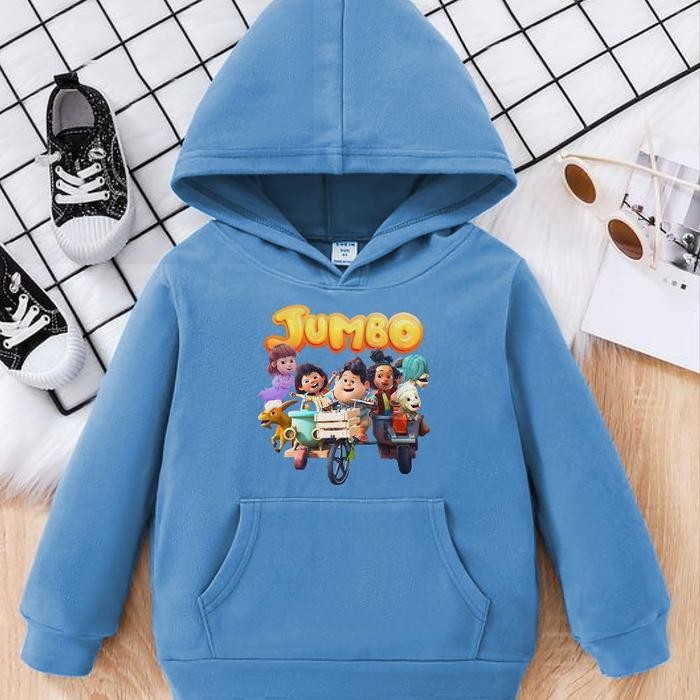 Jaket Kartun Jumbo Don Size Anak 3-13 tahun / Jaket Hoodie Animasi Jumbo Karakter Jumbo Don Dkk