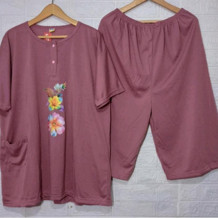 Babydoll Super Jumbo Oversize Ld 140 5XL / Baju Tidur Setelan Bigsize Jumbo Ld 140 Kaos Wanita *