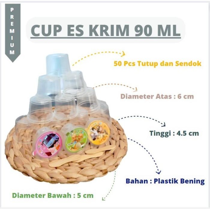 

(Allthebest) Ukuran Cup Ice Cream - Jual Kemasan Cup Ice Cream