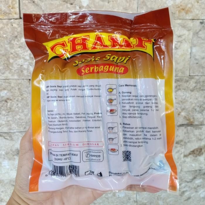 

(Allthebest) Champ Sosis Sapi 150 gram,isi 6 pc