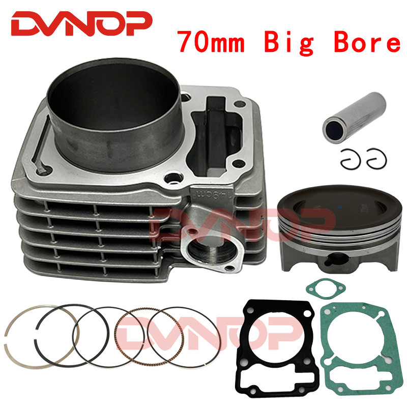 70mm big bore Motorcycle Cylinder Kit For Honda XR150 CBF150 Upgrade CBF185 CBF200  XR200 Modified E