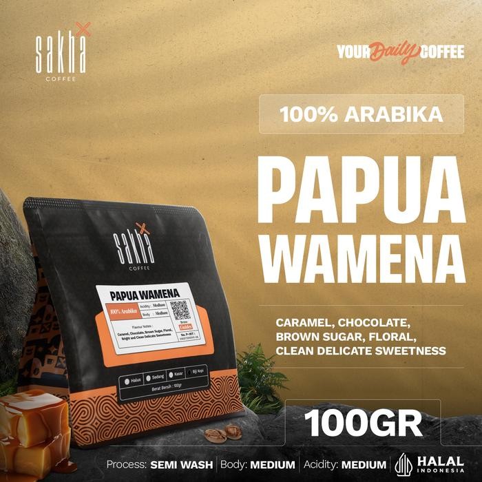 

Semekar Roastery - Kopi Arabika Papua Wamena Arabica Coffee Roast Beans 100Gr Biji Bubuk