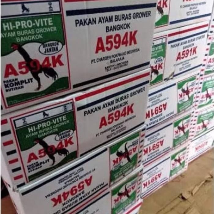 1 Dus Voer Pur Ayam Hi Pro Vite Pakan Ayam Berkualitas 511K, Cp 511, 591, 592, 593, 594 Asli Kemasan