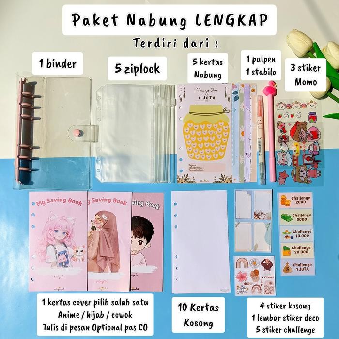 

PAKET BINDER NABUNG A6 BINDER KEUANGAN / COVER KULIT MOTIF ZIG ZAG KODE 623