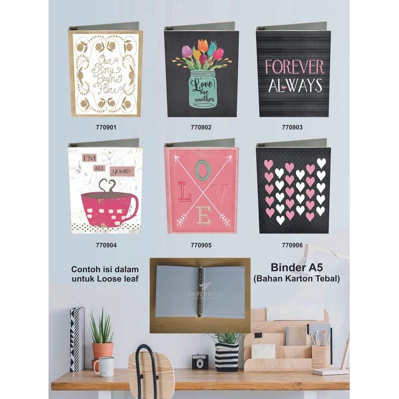 

BINDER A5 / BINDER NOTE A5 / LOVE_53 KODE 1148
