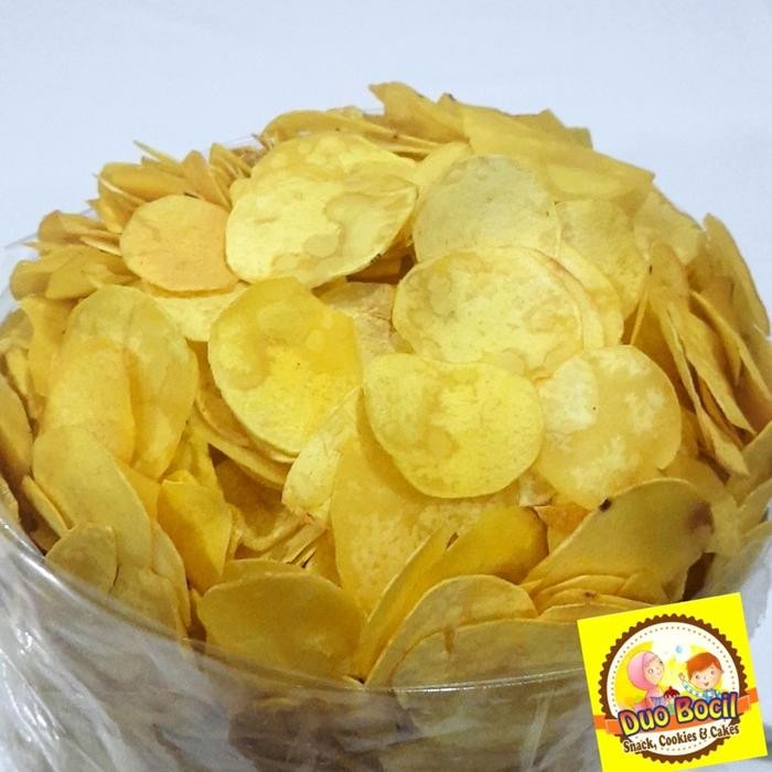 

Keripik Talas Gurih Original 250 Gram - Duo Bocil Snack