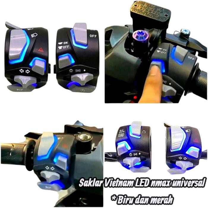 Langsung Kirim  saklar set model Vietnam heedom /saklar LED PNP Nmax old