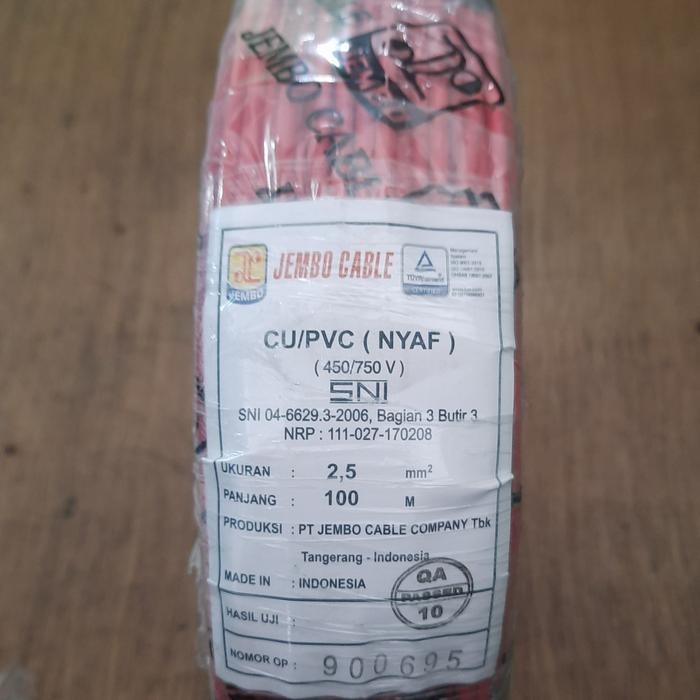 Kabel Nyaf 1 X 2,5 Mm Nyaf 2,5 Mm Jembo