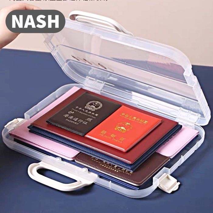 

SIAPKIRIM NASH File Document A4 F4 Organizer Bag Box Kotak Map Buku Tugas READY STOCK