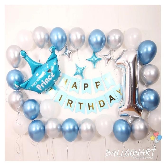 

Terlaris CROWN PRINCESS/PRINCE CHROME DEKORASI SET/BALON FOIL PRINCESS SALE