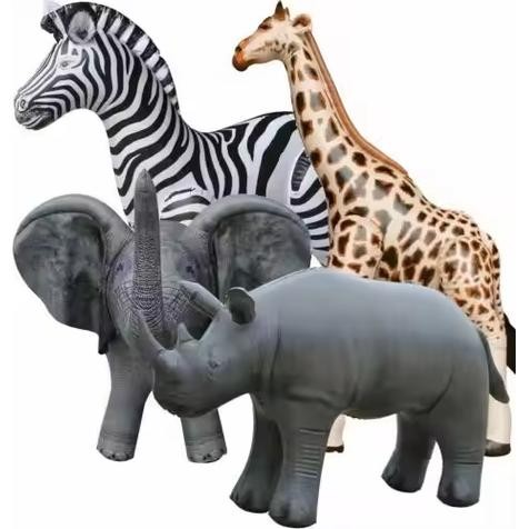 

Terlaris 4D Balon PVC Inflateable Karakter Hewan Binatang Mamalia Reptil Dinosaurus Elang Hiu Tyrex