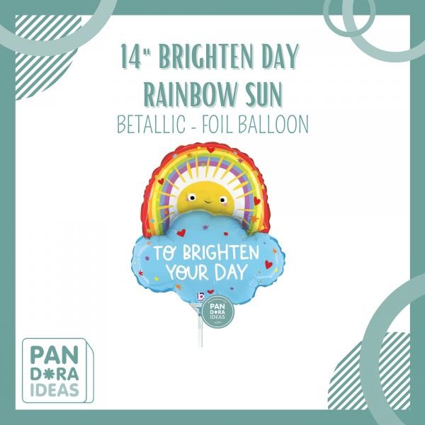 

Terlaris 14" Brighten Day Rainbow Sun Foil Balloon Balon Foil Pelangi SALE