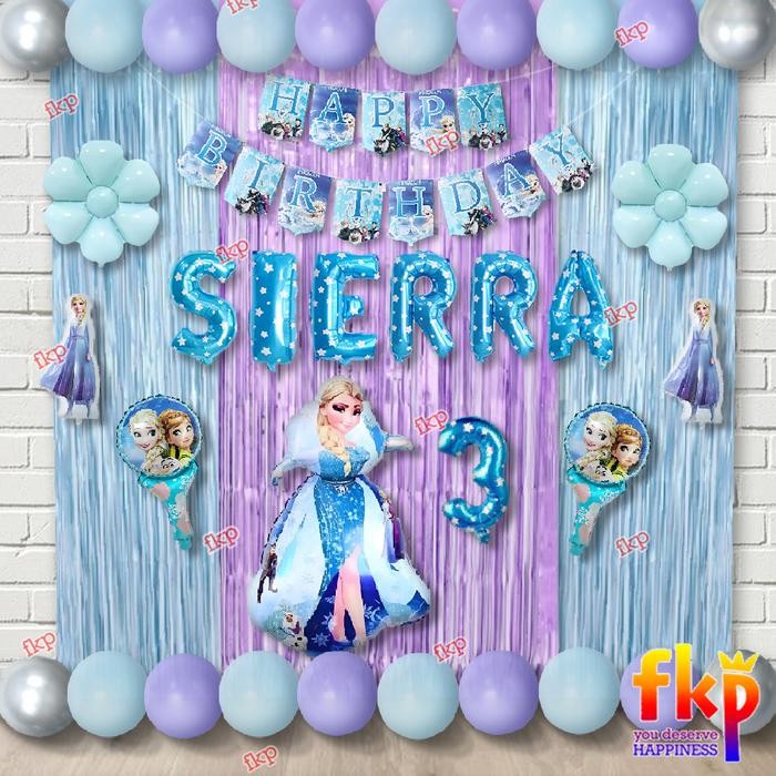 

Terlaris Fun Kids Party Set Dekorasi Frozen / balon Frozen / Balon ulang tahun tema Frozen / Ultah