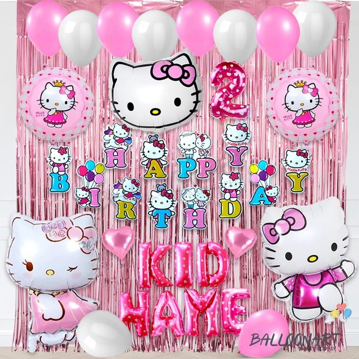 

Terlaris HELLO KITTY SIMPLE DEKORASI SET/BALON FOIL/DEKORASI ULANG TAHUN ANAK PEREMPUAN Balon SALE