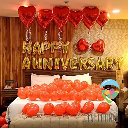 

Terlaris Set Foil Balloon Red Anniversary / Balon Dekorasi Romantis SALE