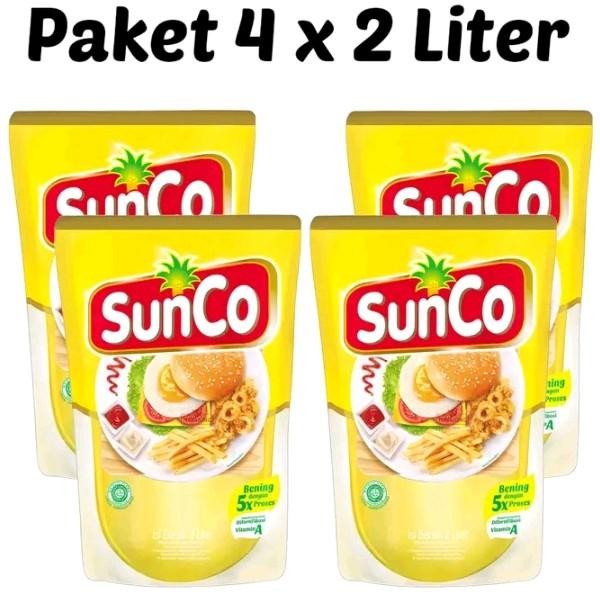 

*[4POUCH 2 LITER] SUNCO MiNYAK GORENG REFILL BAIK PALING BENING Oil