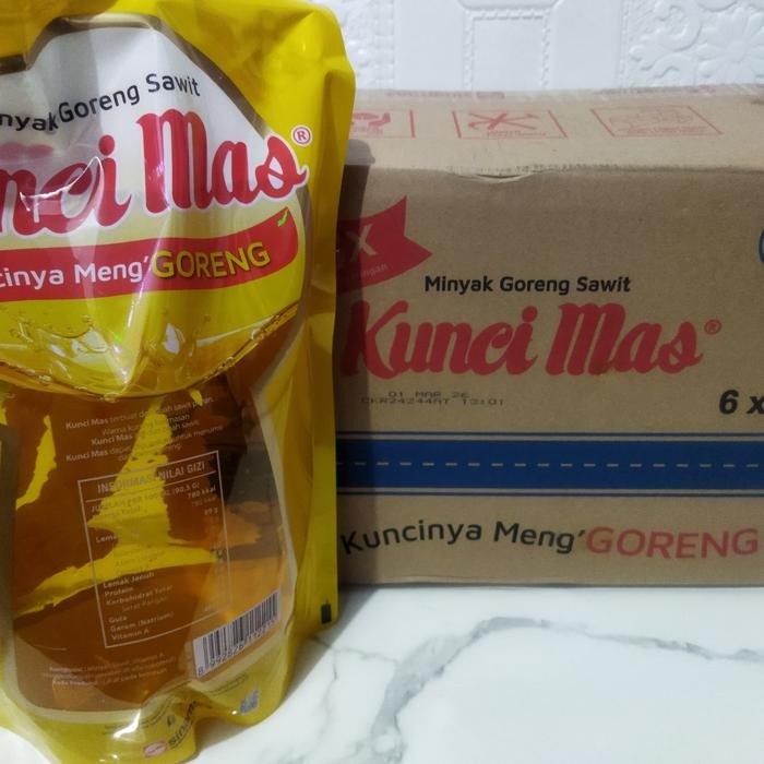 

Minyak goreng Kunci mas 2Liter pouch 1 karton