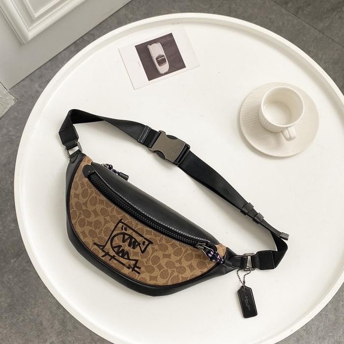 Rivington Belt Bag In Signature Canvas With Rexy By Guang Yu
