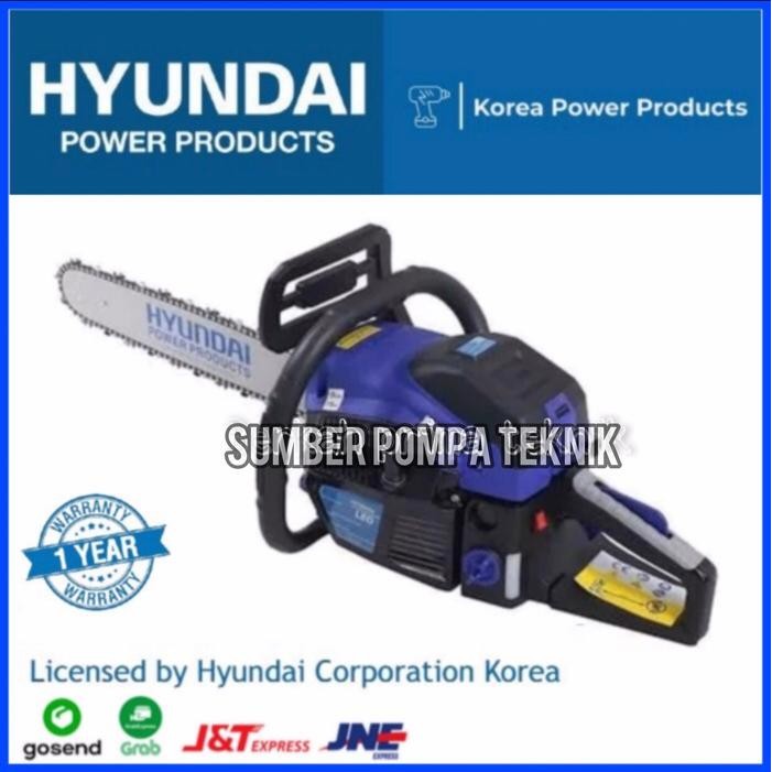 Gergaji Mesin Hyundai HDC 52 / Hyundai Leo Chainsaw Hyundai 10 inch