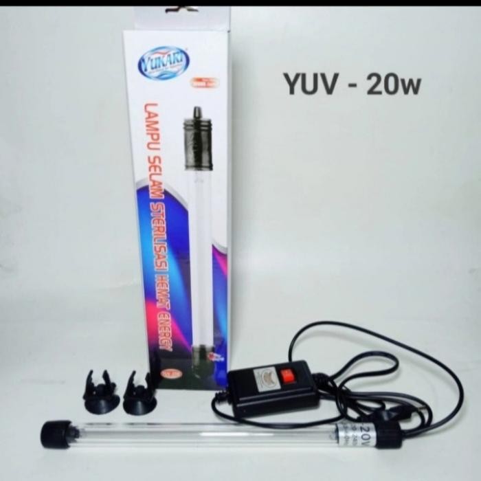 LAMPU UV STERILISASI ALGAE LAMPU UV CELUP AQUARIUM KOLAM 20 WATT