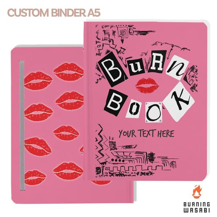 

binder burn book mean girls aesthetic a5 20 ring 6 ring custom nama kode 76
