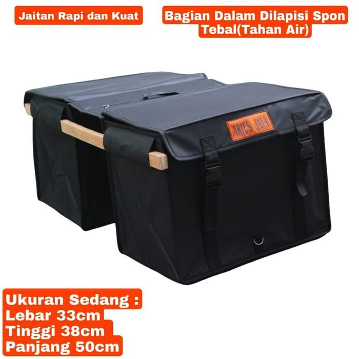 TAS POS OBROK KURIR SALES ANTI AIR TAS MOTOR TAS RENGKEK TAS KARGO ARIES JAYA - SEDANG ACCESSORIES