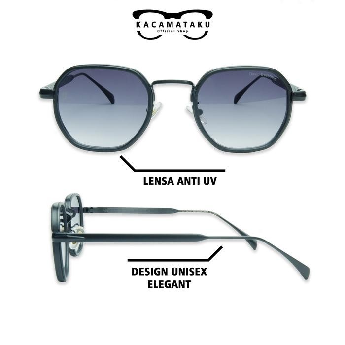 alfa Kacamata Sunglasess DB Pria Wanita Sporty Lensa Polarized Fullset kacamata Frame Bulat Eyewear