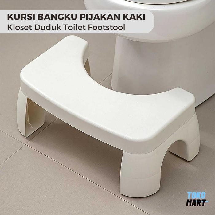 Bangku Kloset Duduk Kursi Dingklik Dudukan Pijakan Kaki Toilet Footstool *