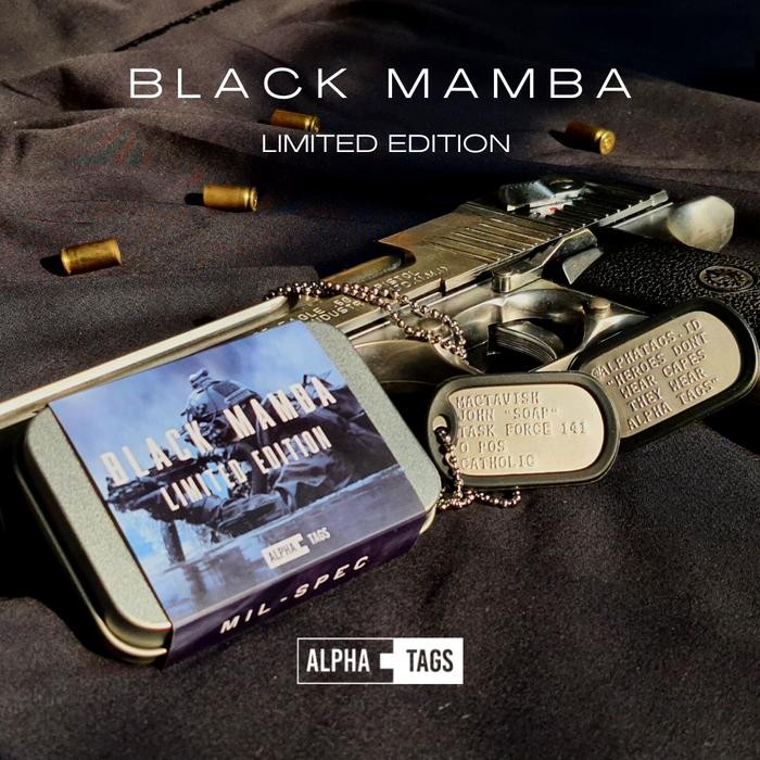 Dog Tag Custom Kalung Pria Army Militer Dogtag Dogtags USA made *